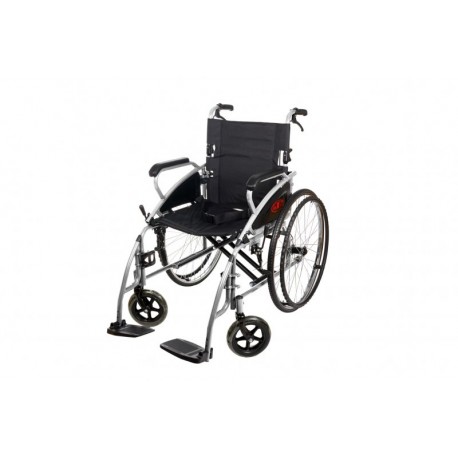 Wózek inwalidzki ręczny aluminiowy ANTR AT52306 z szybkozłączkami