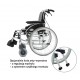 Wózek inwalidzki aluminiowy ARMEDICAL AR-300 ERGONOMIC