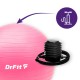 DrFit Piłka do ćwiczeń fitness i rehabilitacji z pompką elastyczna stabilizująca różne rozmiary