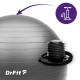 DrFit Piłka do ćwiczeń fitness i rehabilitacji z pompką elastyczna stabilizująca różne rozmiary